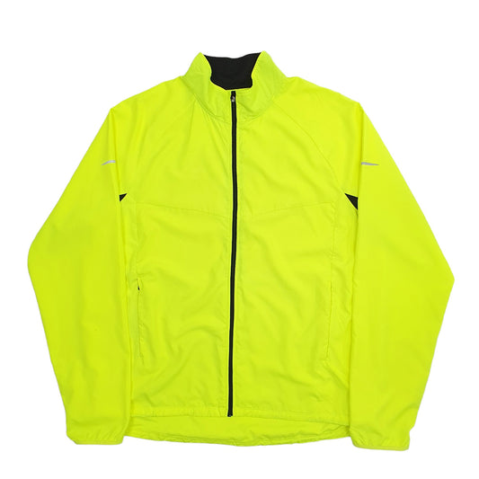 Mens Yellow Champion Fluro Running Sports Windbreaker Jumper