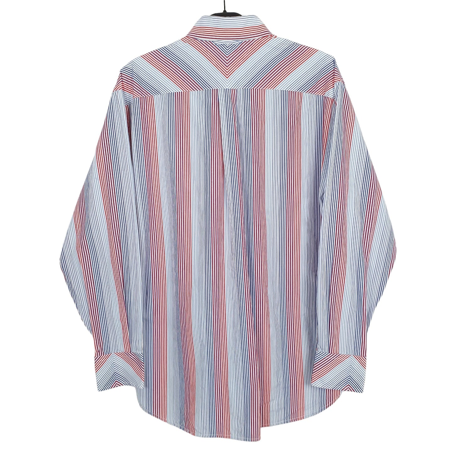 Tommy Hilfiger Long Sleeve Regular Fit Pinstripe Shirt Blue