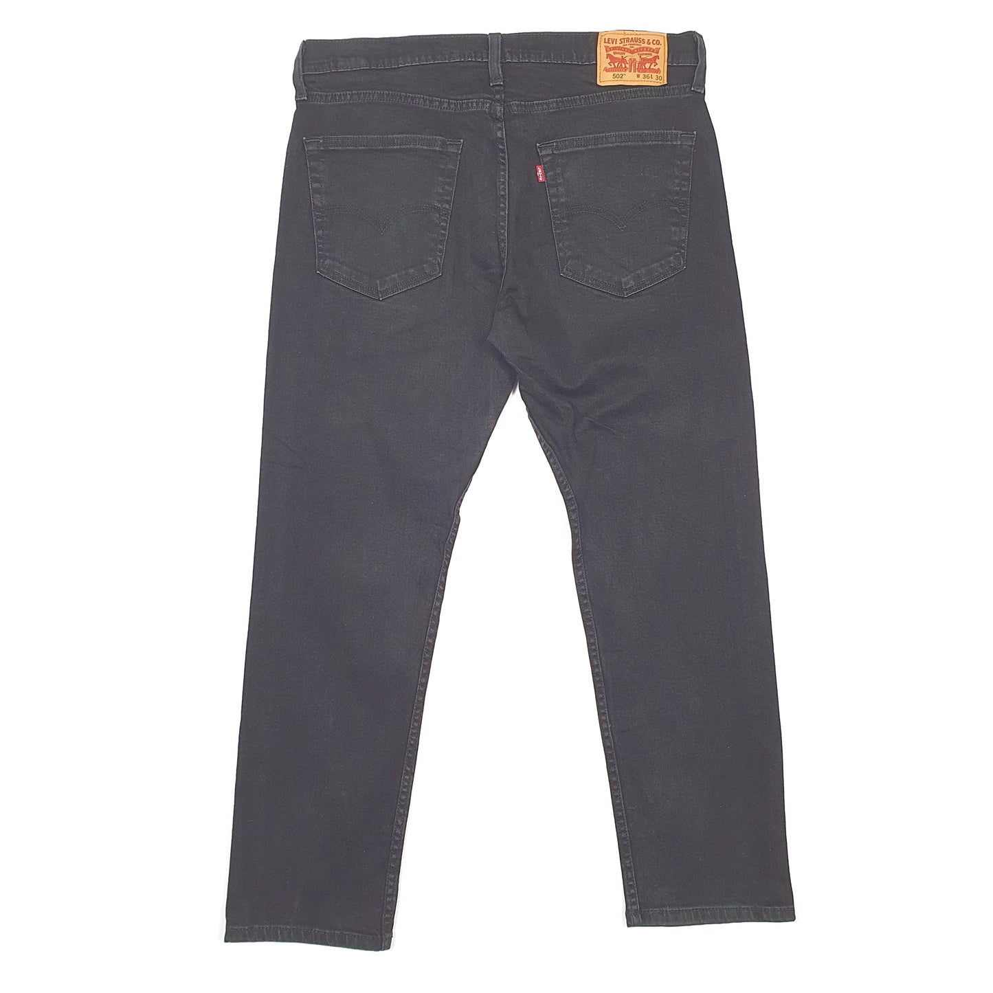 Levis 502 Regular Fit Jeans W36 L28 Black
