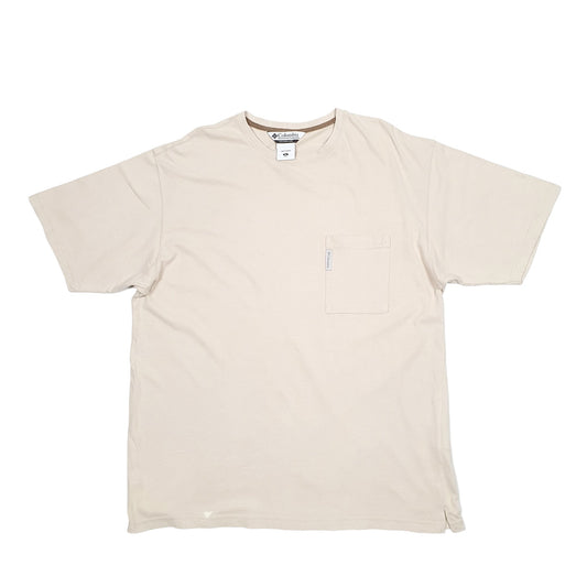 Mens Beige Columbia Sportswear Short Sleeve T Shirt
