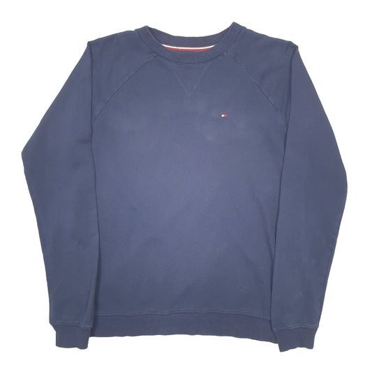 Mens Navy Tommy Hilfiger Crewneck Jumper