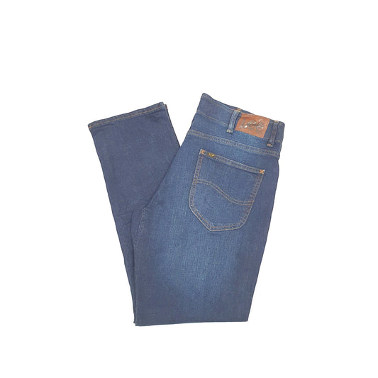 Lee Casual Straight Fit Stretch Jeans W36 L30 Blue