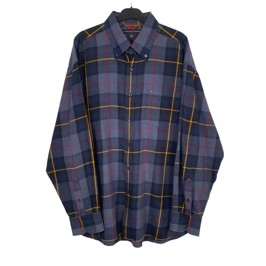 Tommy Hilfiger Long Sleeve Regular Fit Check Shirt Blue