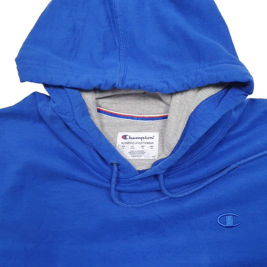 Mens Blue Champion Hoodie Jumper