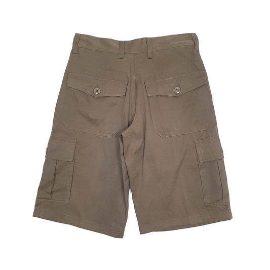 Mens Khaki Burnside Cargo Shorts