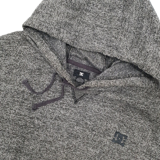 Mens Grey DC Shoe Co Skateboarding Hoodie Jumper