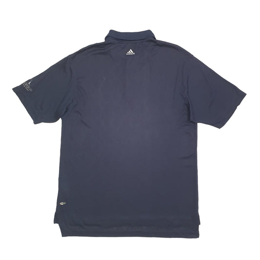 Adidas Golf Climacool Short Sleeve Polyester Polo Shirt Blue