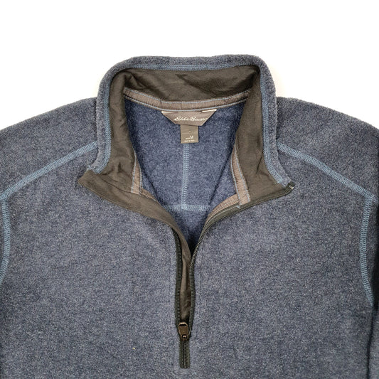 Mens Blue Eddie Bauer Quarter Zip Jumper