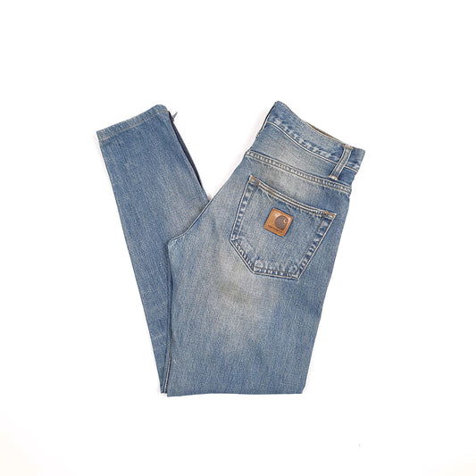Carhartt Klondike Slim Fit Button Fly Jeans W30 L30 Blue