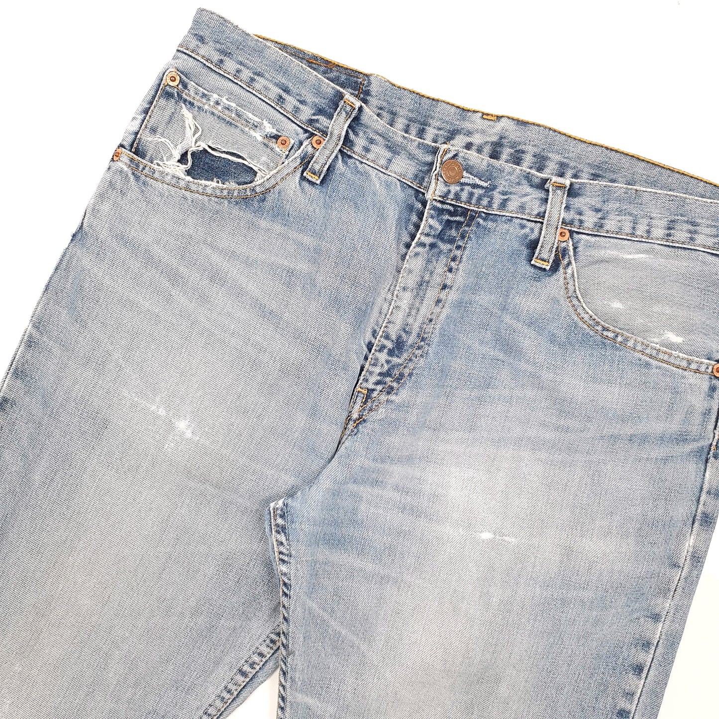 Levis 507 Bootcut Fit Jeans W34 L32 Blue