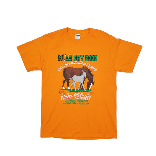 Jerzees USA Mule day 2009 Short Sleeve T Shirt Orange