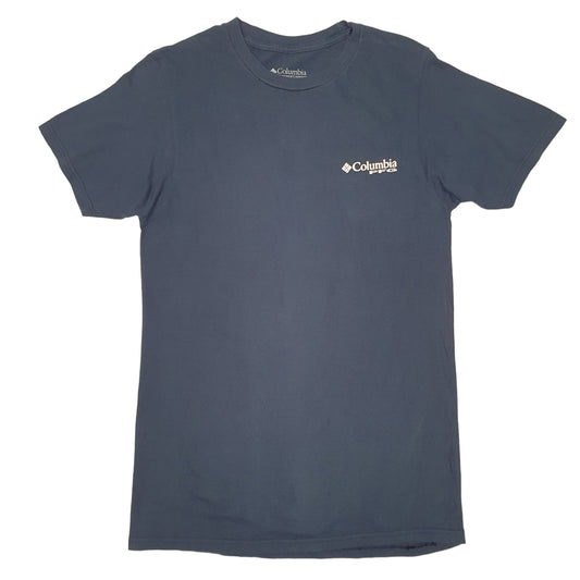 Mens Navy Columbia Sportswear Performance Fishing Gear PFG Short Sleeve T Shirt