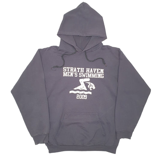 Mens Black Champion Strath Haven Swimming Team 2009 Hoodie Jumper
