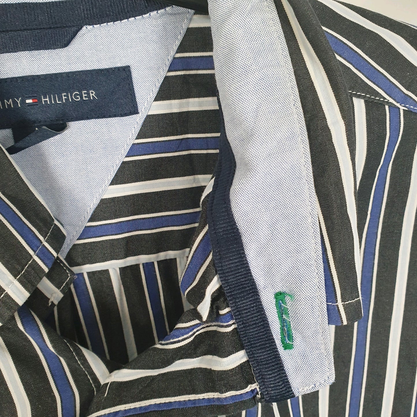 Tommy Hilfiger Long Sleeve Regular Fit Striped Shirt Black