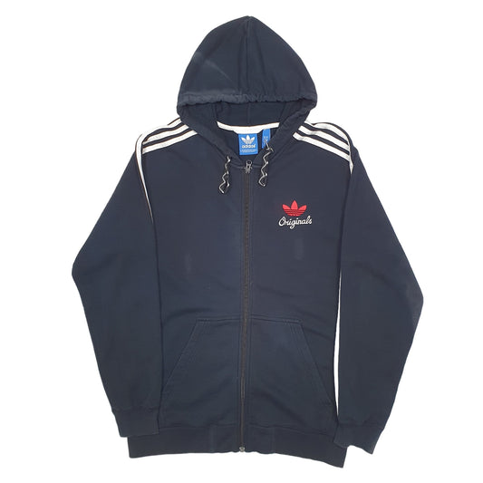 Mens Black Adidas Full Zip Jumper