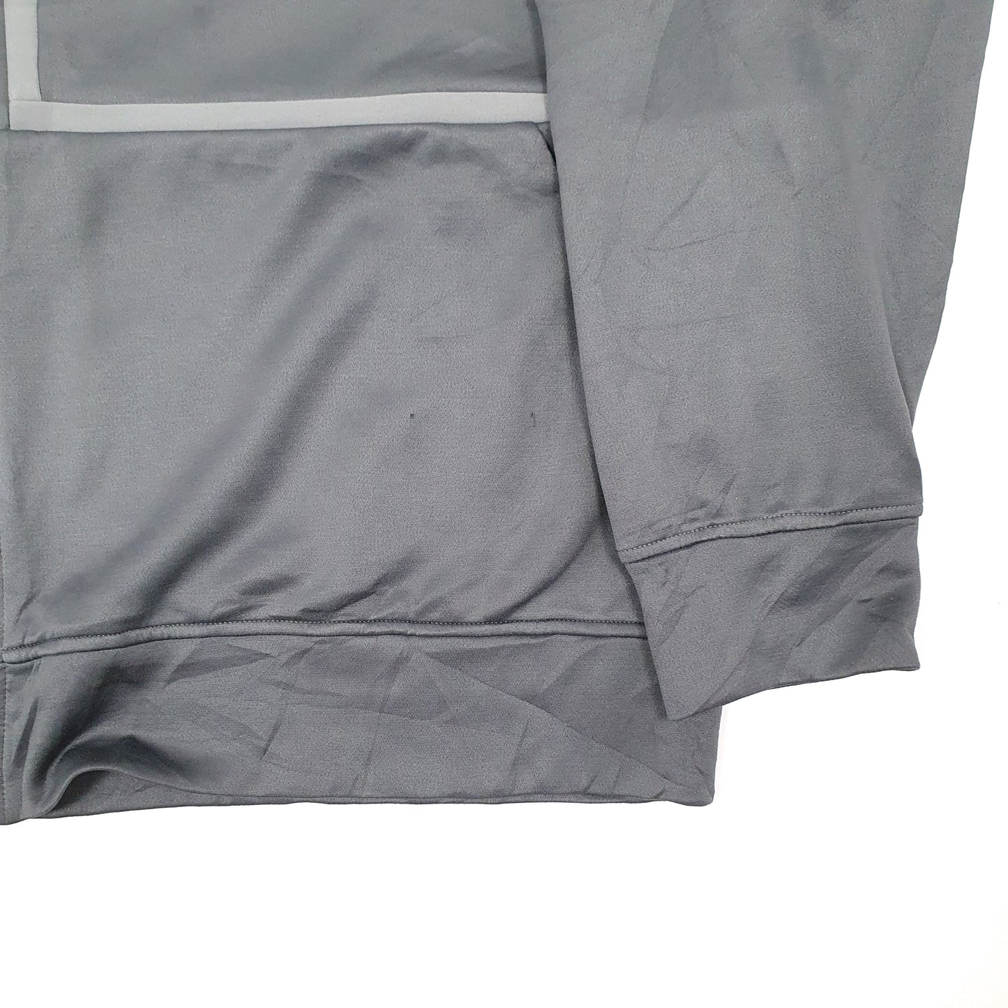 Mens Grey Adidas Hoodie Full Zip Jumper