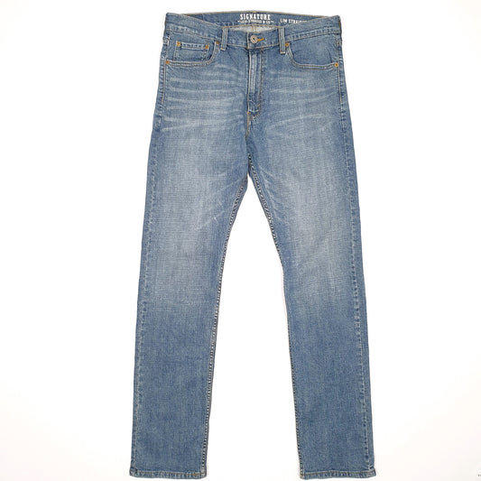 Levis Signature Slim Fit Slim Jeans W32 L33 Blue