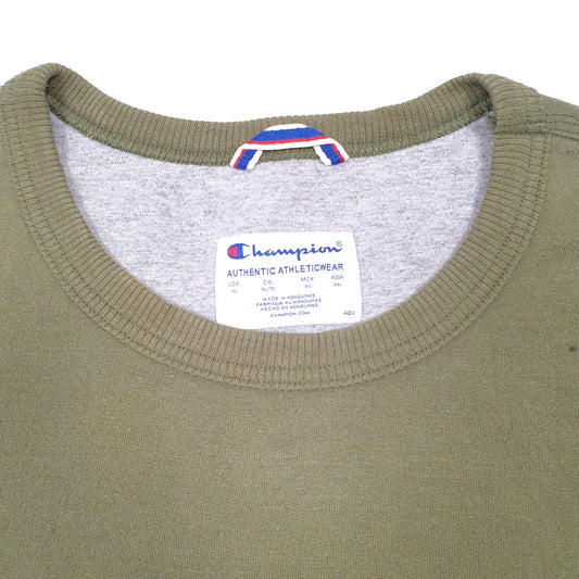 Mens Khaki Champion Crewneck Jumper
