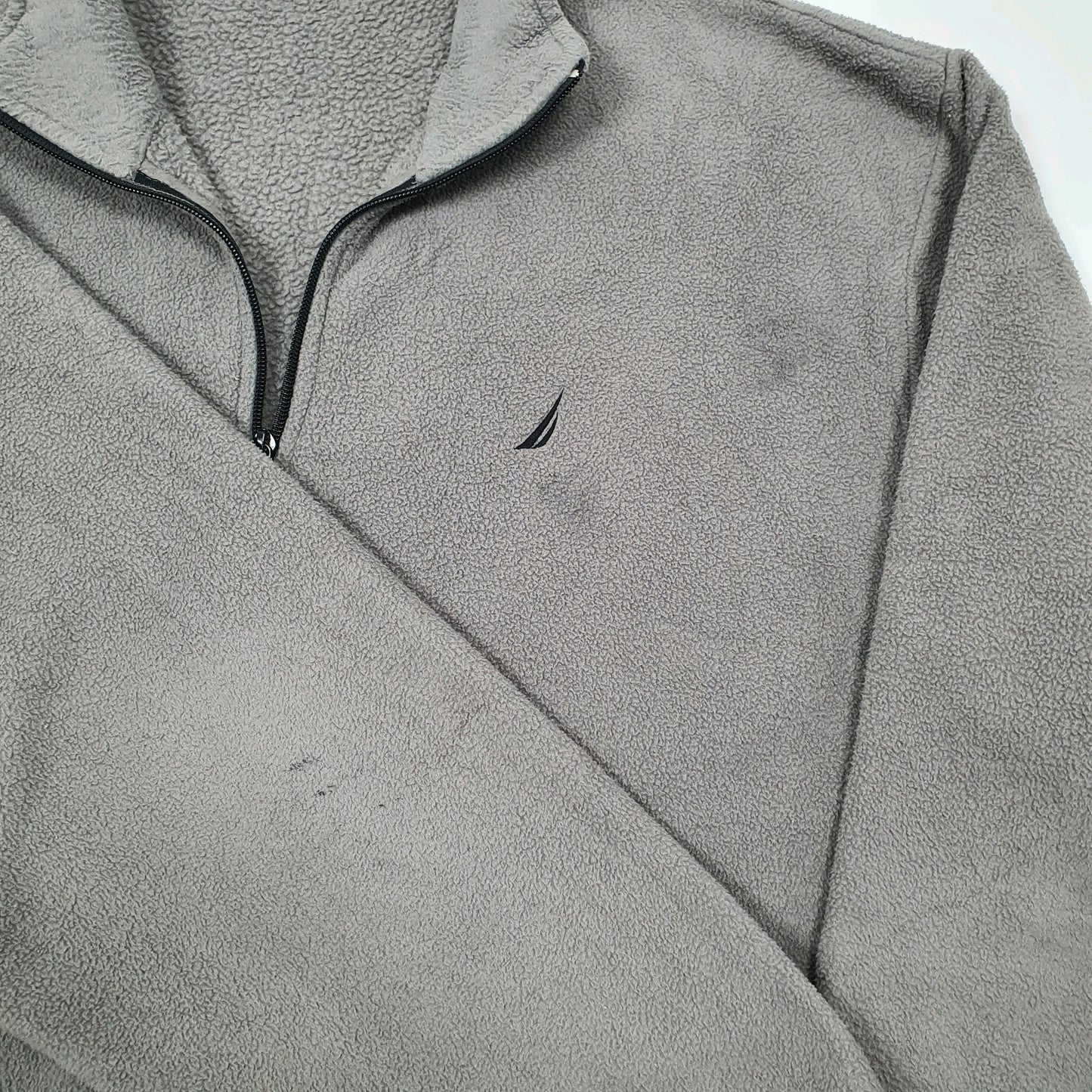Nautica Quarter Zip Fleece XL Grey