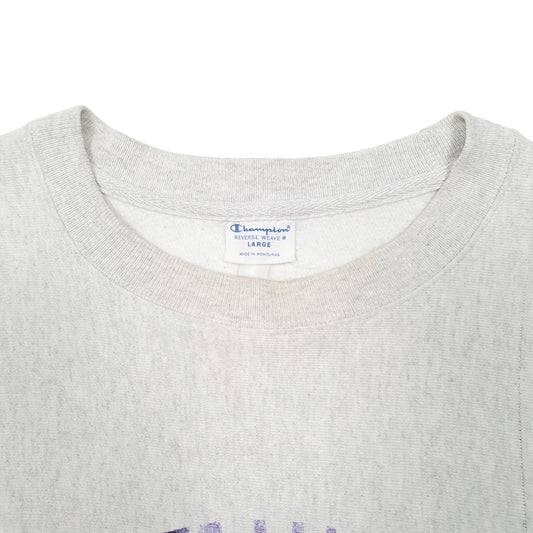 Mens Grey Champion Reverse Weave James Madison University Crewneck Jumper