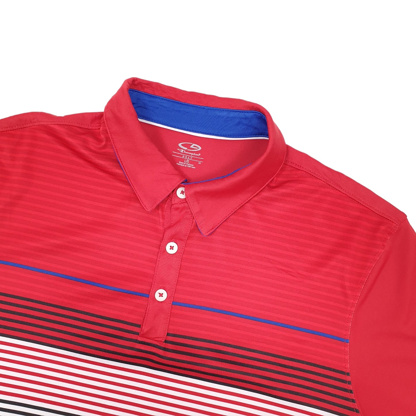 Champion Golf Short Sleeve Polyester Polo Shirt Red