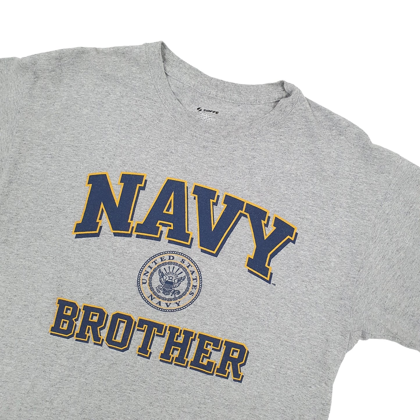 Soffe USA Navy Short Sleeve T Shirt Grey