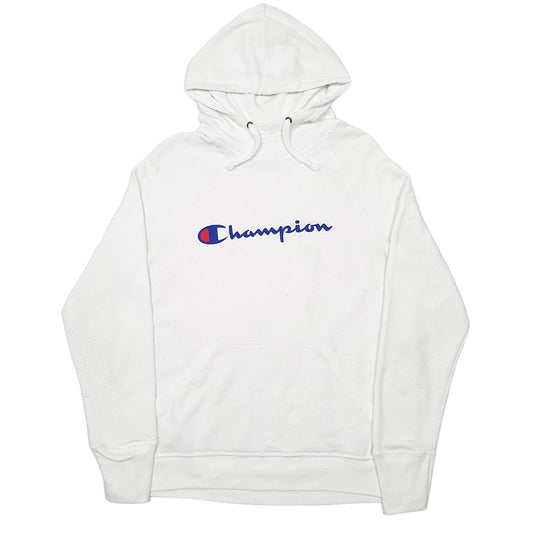 Mens White Champion Hoodie Jumper