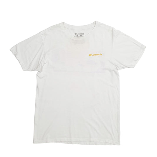 Mens White Columbia Sportswear Short Sleeve T Shirt