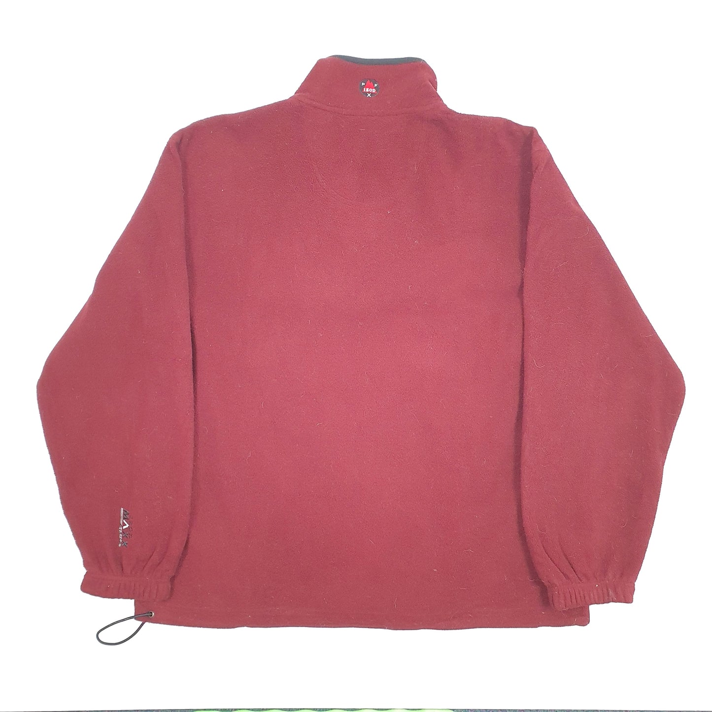 Izod Quarter Zip fleece top Fleece XL Burgundy