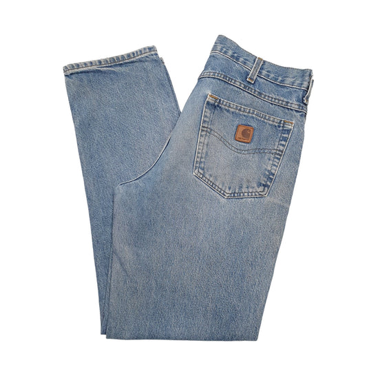Mens Blue Carhartt Carpenter JeansW33 L32