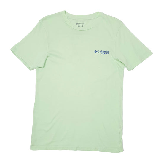 Mens Green Columbia Sportswear Performance Fishing Gear PFG Short Sleeve T Shirt