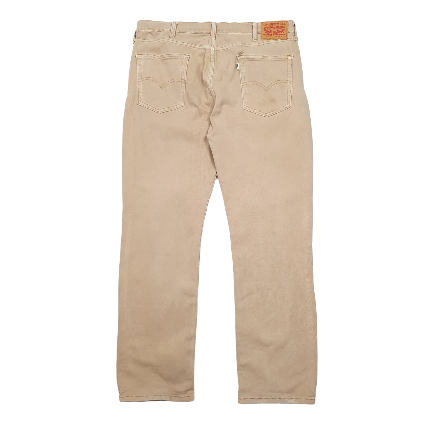 Levis 514 Straight Fit Jeans W38 L32 Beige