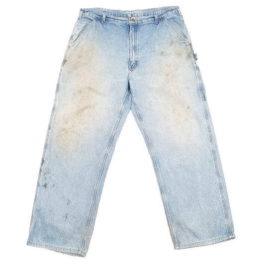 Carhartt Casual Loose Fit Carpenter Jeans W38 L28 Blue