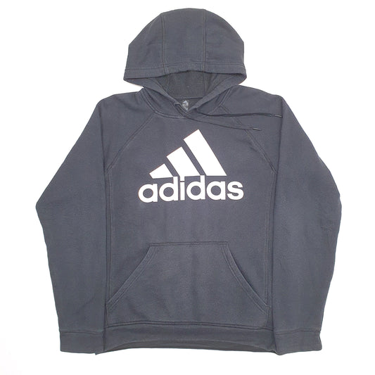 Mens Black Adidas Hoodie Jumper