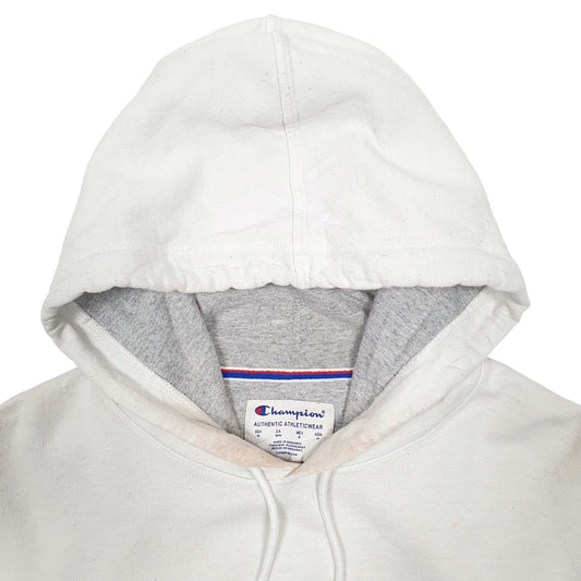 Mens White Champion Hoodie Jumper