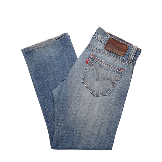 Mens Blue Levis Straight JeansW32 L28