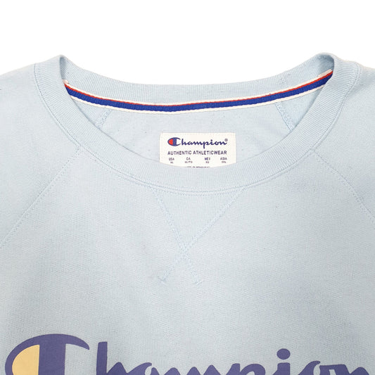 Mens Blue Champion Crewneck Jumper