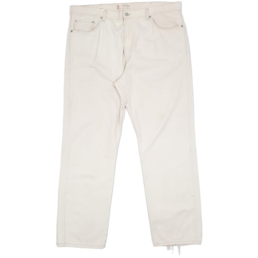 Levis 505 Regular Fit 1990's Jeans W42 L32 Cream