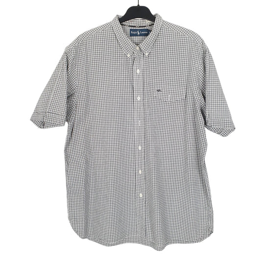 Ralph Lauren Short Sleeve Regular Fit Check Shirt Black