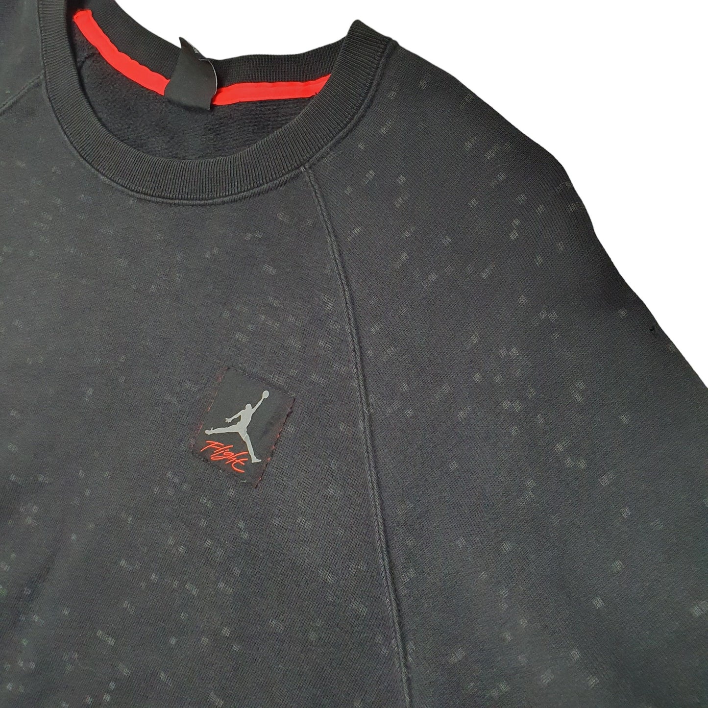 Mens Black Nike Jordan Air Jordan Flight Jumpman Crewneck Jumper