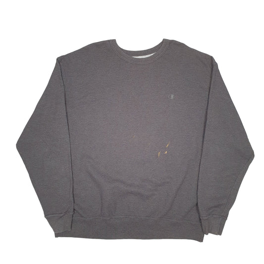Mens Grey Champion Crewneck Jumper