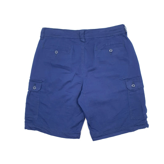 St Johns Bay Blue Cargo Workwear Shorts W34