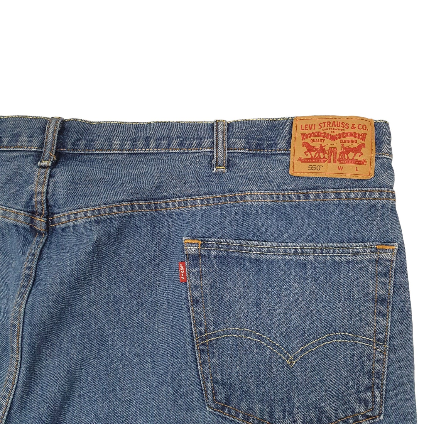 Levis 550 Relaxed Fit Jeans W56 L28 Blue