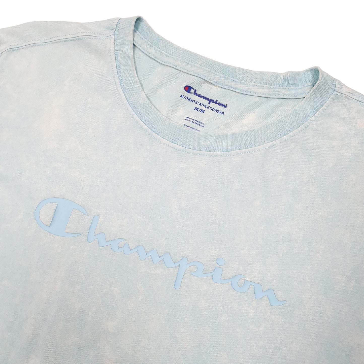 Champion Tie Dye Short Sleeve T Shirt Blue