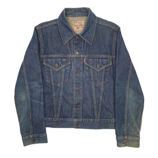 Womens Blue Basic Denim Jacket Coat
