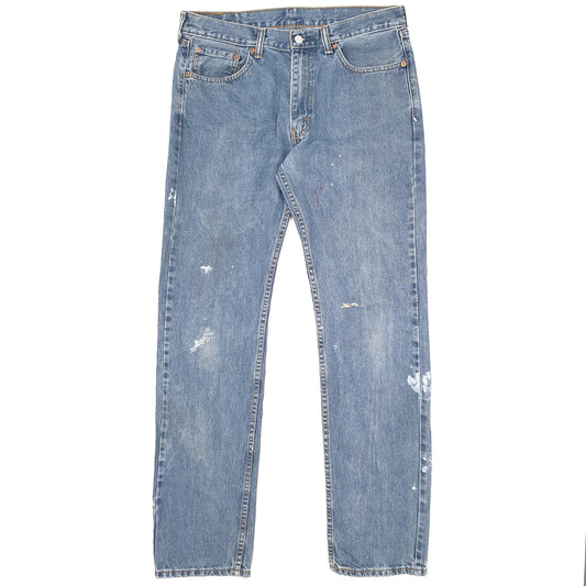 Levis 505 Regular Fit Jeans W33 L34 Blue