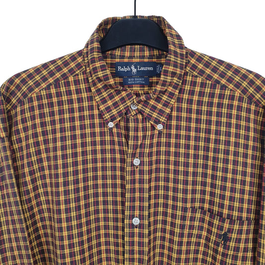 Mens Yellow Ralph Lauren Long Sleeve Shirt