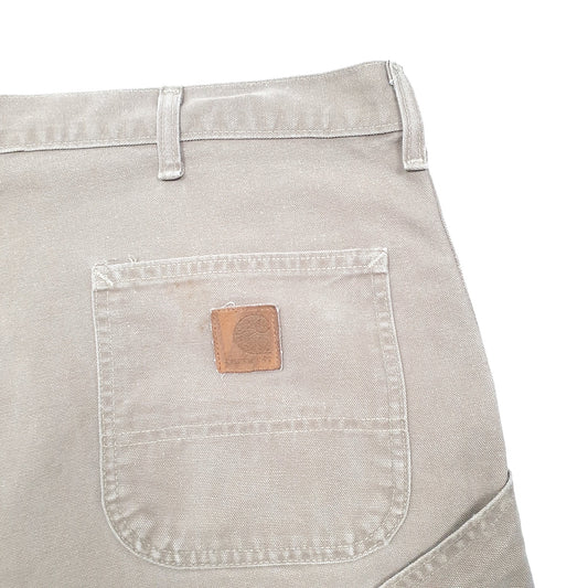 Mens Brown Carhartt Union Made In USA Work Carpenter Shorts