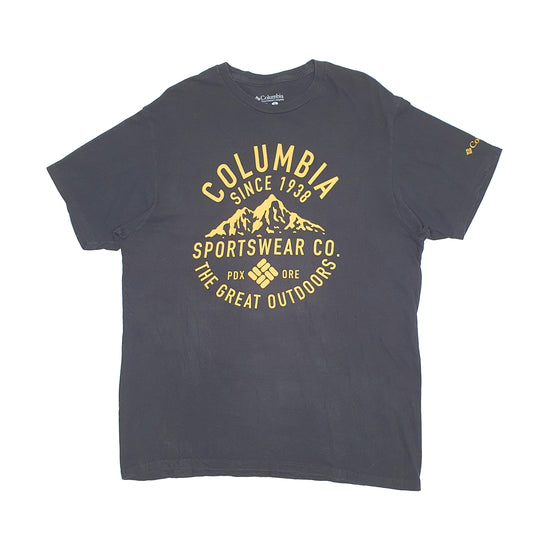 Mens Black Columbia Sportswear Short Sleeve T Shirt