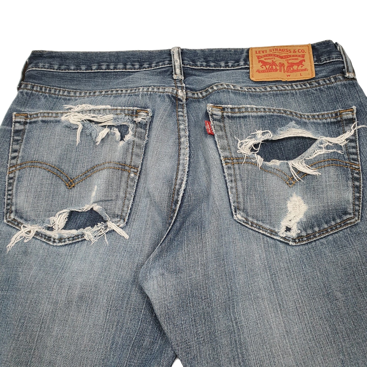 Levis 527 Bootcut Fit Jeans W32 L34 Blue